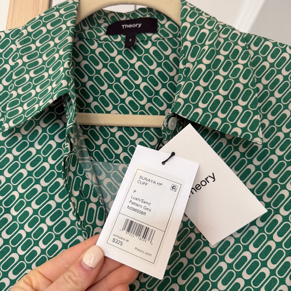 Theory Sunaya Printed Shirt - Picture 7 of 9